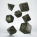 Runic Bottle-green & gold Dice Set (QSRUN98)