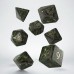 Runic Bottle-green & gold Dice Set (QSRUN98)