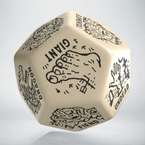 Monster Generator Die: Beige&Black (Q12VMRG01)