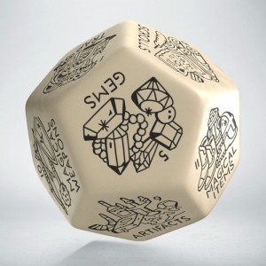 Treasure Generator Die: Beige&Black (Q12VTRG01)