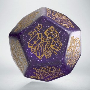 Treasure Generator Die: Shimmering Purple&Gold (Q12VTRG02) Treasure Generator Die: Shimmering Purple&Gold (Q12VTRG02)