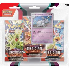 POKEMON TCG: Scarlet and Violet: Obsidian Flames: 3 Pack Booster Blister - Houndstone Promo Card (PKM196-85378)