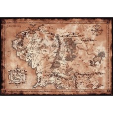 THE LORD OF THE RINGS Poster Map (91.5 x 61 cm) (ABYDCO224)
