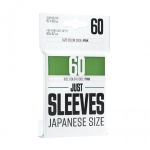 Gamegenic Just Sleeves - Japanese Size Green 60ct Sleeves (GX1014)