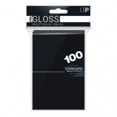 PRO-Gloss Standard Deck Protector Sleeves - Black (UP82691)