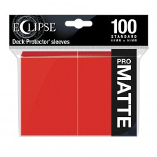 UP - Eclipse Matte Standard Sleeves - Apple Red (100 sleeves) (UP15616)