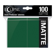 Eclipse Matte Standard Deck Protector Sleeves (100ct) - Forest Green (UP15617)