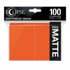 UP - Eclipse Matte Standard Sleeves - Pumpkin Orange (100 sleeves) (UP15619)