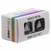 Vivid Heavy Metal Dice D20 - White (2ct) (UP16180)