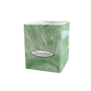 Marble Satin Cube - Lime Green / White (UP16352)