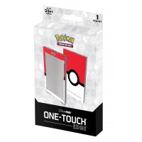 Single 35pt ONE-TOUCH Edge - Poké Ball Printed Magnetic Card Holder (UP16421)