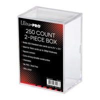 2-Piece 250-Count Clear Card Storage Box (UP81148)