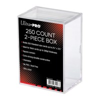 2-Piece 250-Count Clear Card Storage Box (UP81148)