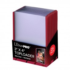 3" x 4" Colored Border Toploaders (25ct) for Standard Trading Cards (UP81159)