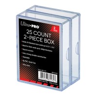 2-Piece 25-Count Clear Card Storage Boxes (2ct) (UP81172)