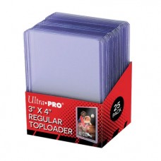 UP - 3" x 4" Clear Regular Toploaders (25ct) for Standard Size Cards (UP81222) UP - 3" x 4" Clear Regular Toploaders (25ct) for Standard Size Cards (UP81222)