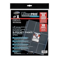Platinum Series 9-Pocket 11-Hole Punch Pages (10ct) for Standard Size Cards (UP81359)
